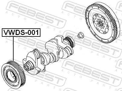 FEBEST Belt Pulley, crankshaft (VWDS-001)