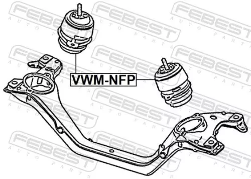 FEBEST Mounting, engine (VWM-NFP)
