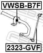 FEBEST Mounting, stabiliser bar (VWSB-B7F)