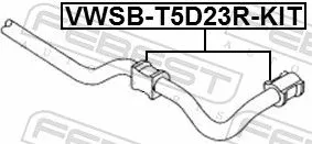 FEBEST Mounting, stabiliser bar (VWSB-T5D23R-KIT)