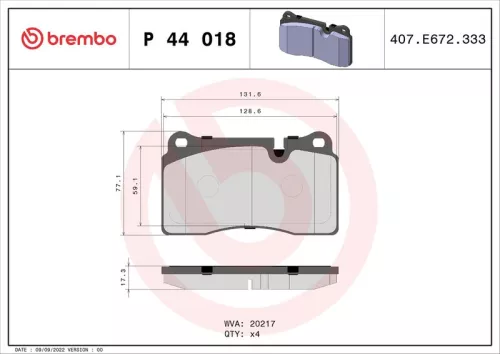 Brake Pad Set, disc brake