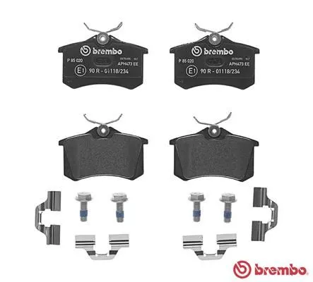 BREMBO Brake Pad Set, disc brake (P 85 020)