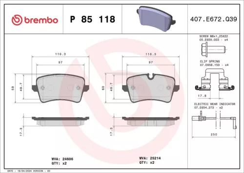 Brake Pad Set, disc brake