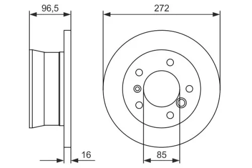 BOSCH Brake Disc (0 986 478 433)