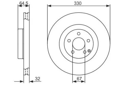 BOSCH Brake Disc (0986479415)