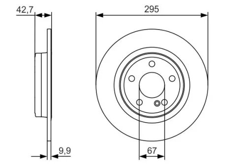 BOSCH Brake Disc (0986479A04)