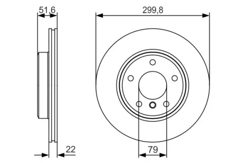 BOSCH Brake Disc (0986479S32)