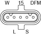 BOSCH Alternator (1 986 A00 986)