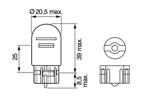 BOSCH Bulb, direction indicator (1987302252)