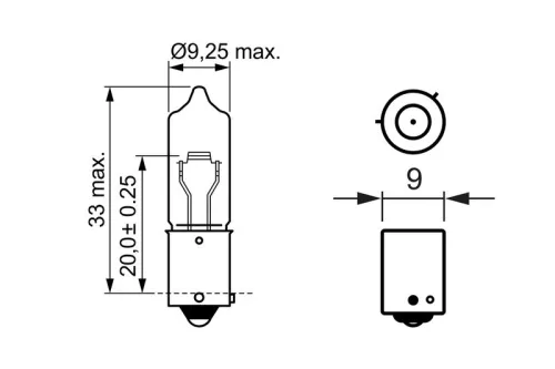 BOSCH Bulb, direction indicator (1987302264)
