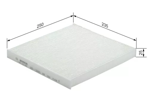 BOSCH Filter, cabin air (1987432065)