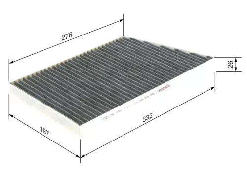 BOSCH Filter, cabin air (1987432370)