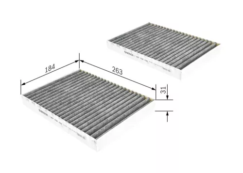 BOSCH Filter, cabin air (1987432438)