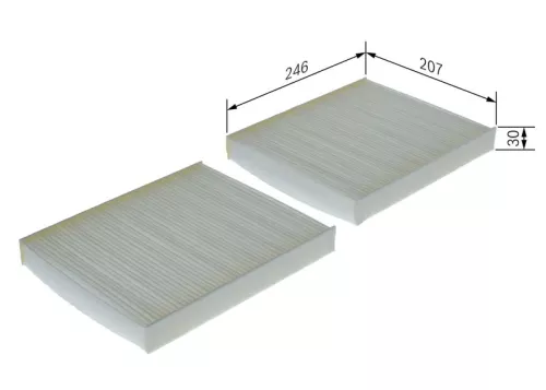 BOSCH Filter, cabin air (1987435064)