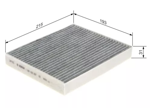 BOSCH Filter, cabin air (1987435557)