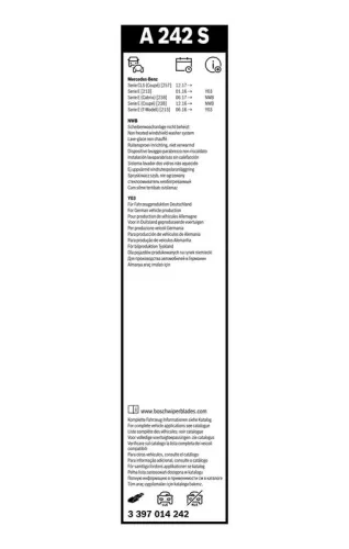 BOSCH Wiper Blade (3397014242)