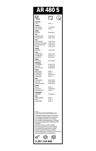 BOSCH Wiper Blade (3397118900)