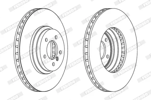 FERODO Brake Disc (DDF1634C-1)