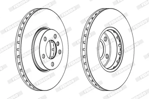 FERODO Brake Disc (DDF1714C-1)