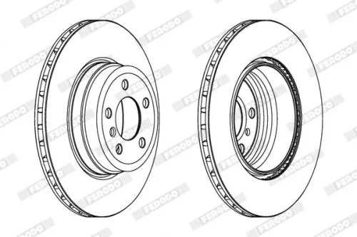FERODO Brake Disc (DDF1716C-1)