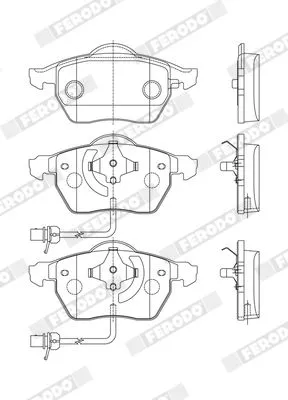 FERODO Brake Pad Set, disc brake (FDB1717)