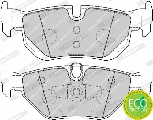 FERODO Brake Pad Set, disc brake (FDB1807)