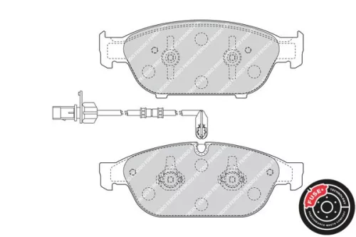FERODO Brake Pad Set, disc brake (FDB4397)