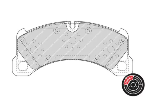 FERODO Brake Pad Set, disc brake (FDB4717)