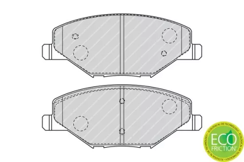 FERODO Brake Pad Set, disc brake (FDB4590)
