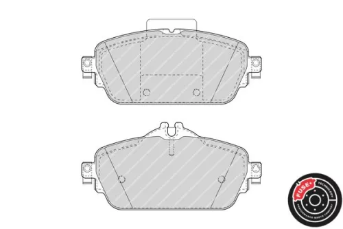 FERODO Brake Pad Set, disc brake (FDB4870)