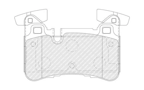FERODO Brake Pad Set, disc brake (FDB4874)