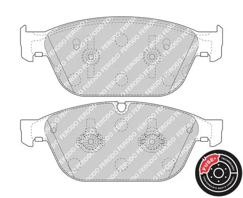 FERODO Brake Pad Set, disc brake (FDB4969)