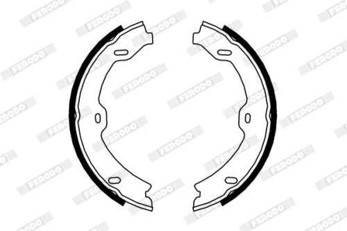 FERODO Brake Shoe Set, parking brake (FSB4000)