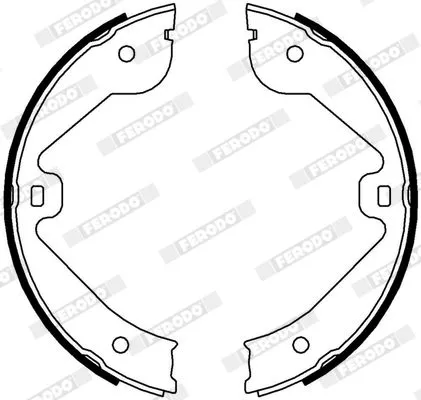 FERODO Brake Shoe Set, parking brake (FSB4000)