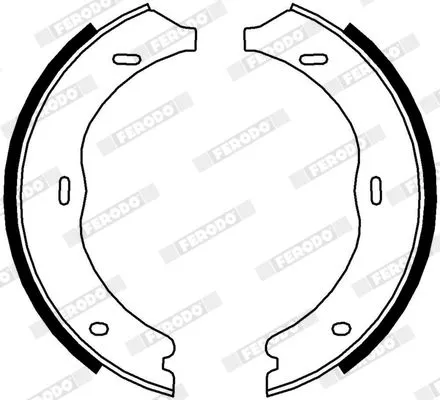 FERODO Brake Shoe Set, parking brake (FSB4003)