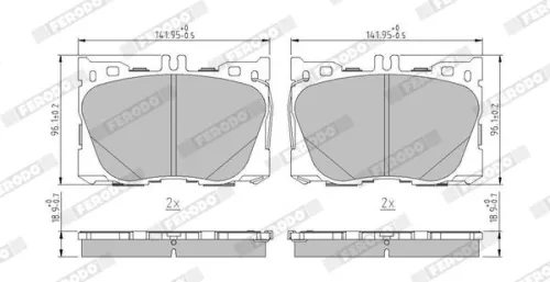 FERODO Brake Pad Set, disc brake (FDB5149)