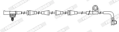 FERODO Warning Contact, brake pad wear (FWI282)