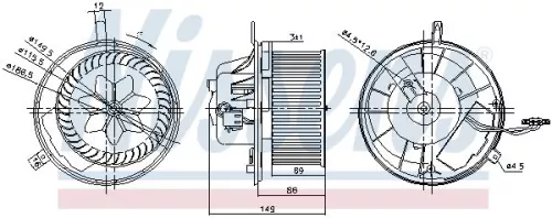 NISSENS Interior Blower (87032)