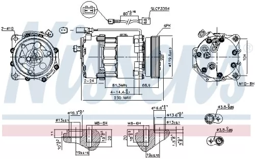 NISSENS Compressor, air conditioning (890761)
