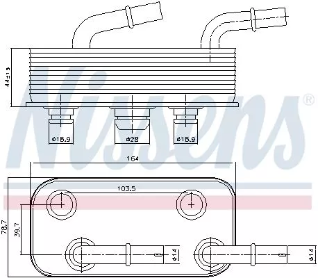 NISSENS Oil Cooler, automatic transmission (90657)