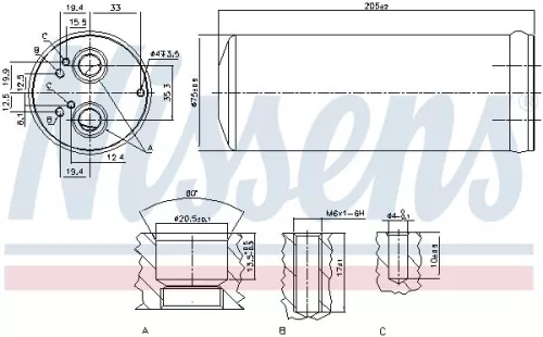 NISSENS Dryer, air conditioning (95352)