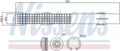 NISSENS Dryer, air conditioning (95467)