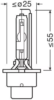 OSRAM Bulb, headlight (66450)