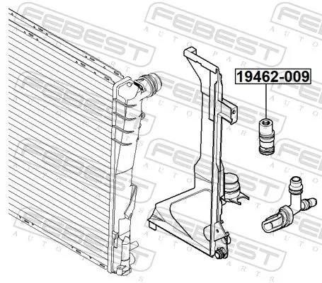 FEBEST Thermostat, coolant (19462-009)