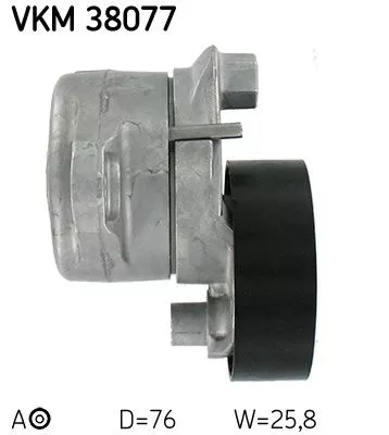 SKF Belt Tensioner, V-ribbed belt (VKM38077)