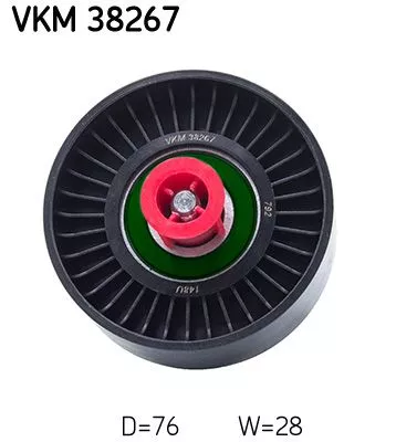 Deflection/Guide Pulley, V-ribbed belt