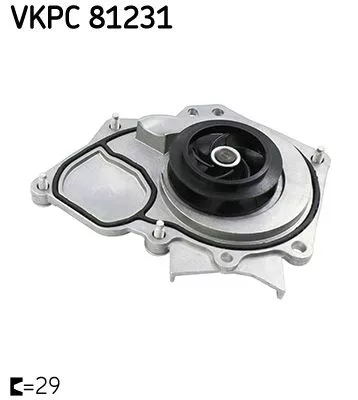 SKF Water Pump, engine cooling (VKPC81231)