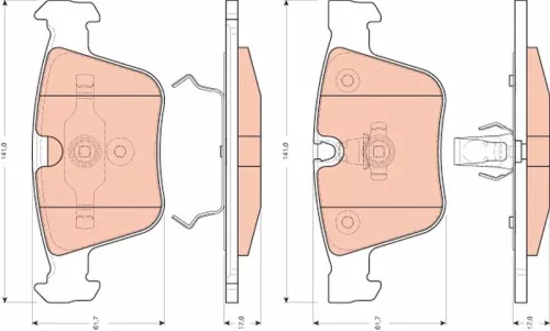 Brake Pad Set, disc brake