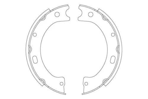 TRW Brake Shoe Set, parking brake (GS8805)