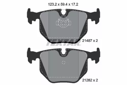 TEXTAR Brake Pad Set, disc brake (2148701)